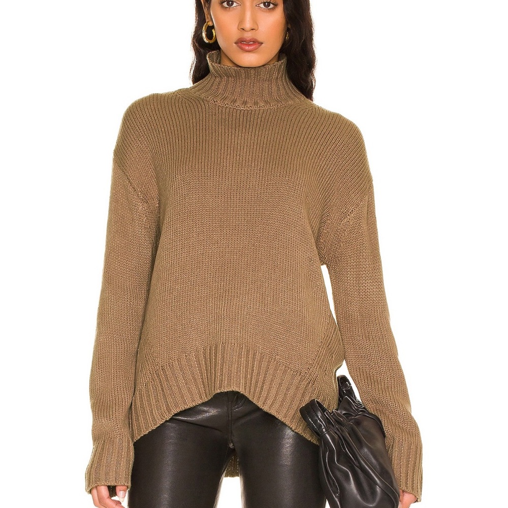 Sola Faux Cashmere turtleneck in mink